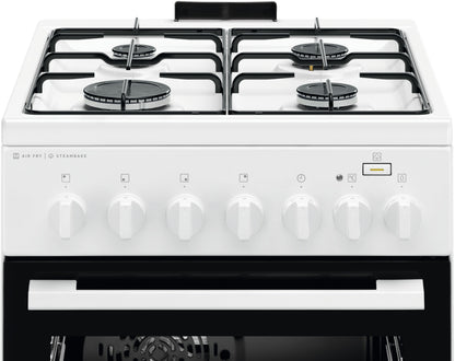 Electrolux gāzes plīts ar elektrisko cepeškrāsni, nerūsoša tērauda, 50cm LKK560011W