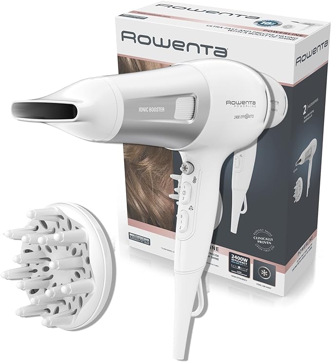 ROWENTA fēns Power 2100W, balts/sudraba CV5930