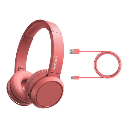 PHILIPS austiņas On-Ear ar Bluetooth, sarkanas TAH4205RD/00