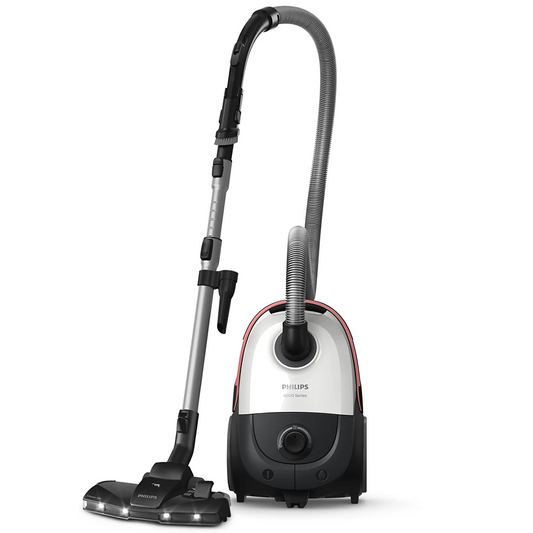 PHILIPS 6000 series putekļsūcējs ar maisu, 900W, balts XD6122/12