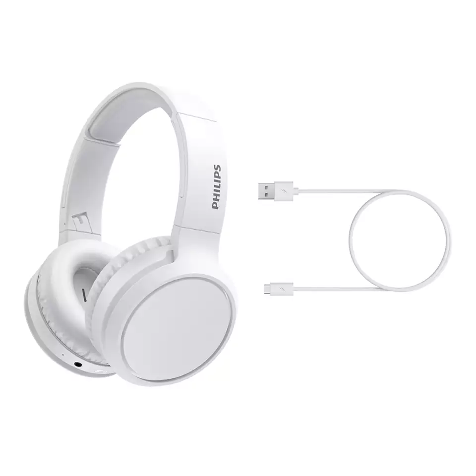 PHILIPS On-Ear austiņas ar Bluetooth, baltas TAH5205WT/00