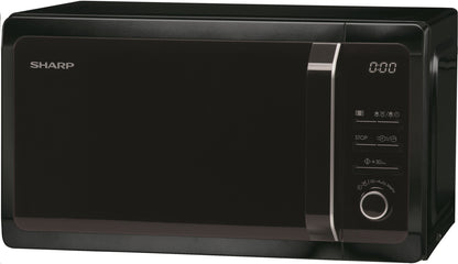 SHARP mikroviļņu krāsns, 20l, 800W melna R243BK
