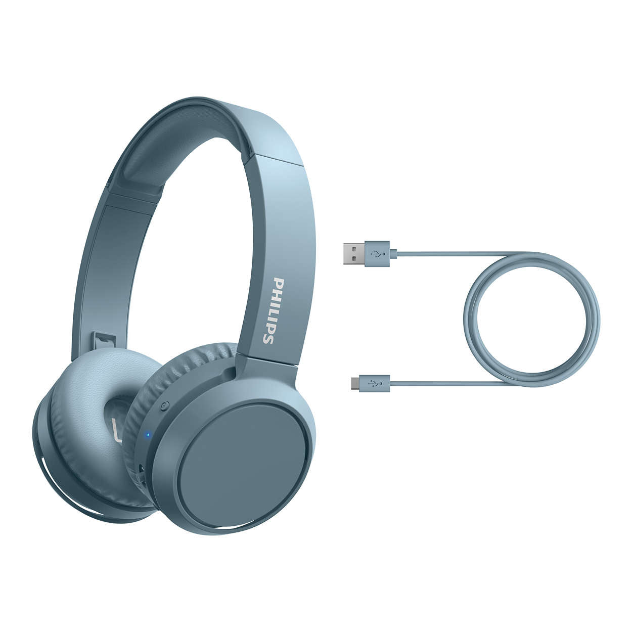 PHILIPS austiņas On-Ear ar Bluetooth, zilas TAH4205BL/00