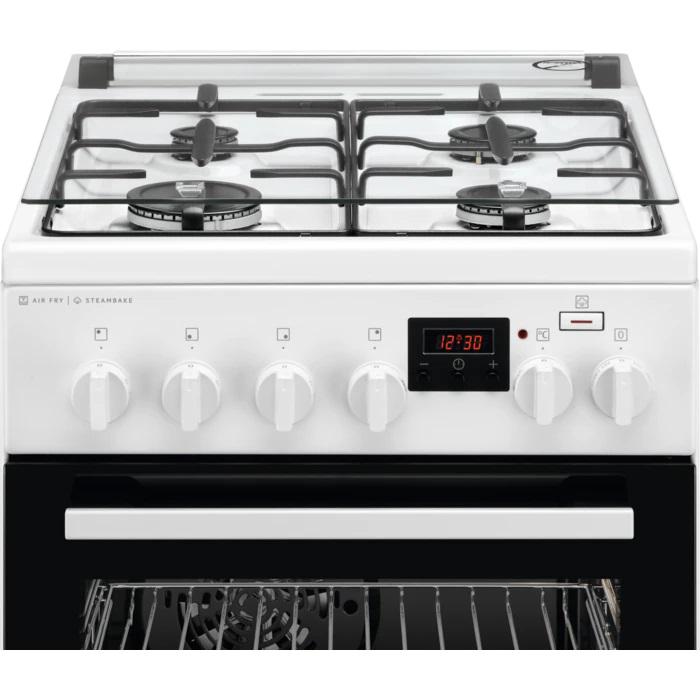 AEG gāzes plīts ar elektrisko cepeškrāsni, balta, A CKB56480BW