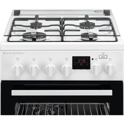 AEG gāzes plīts ar elektrisko cepeškrāsni, balta, A CKB56480BW