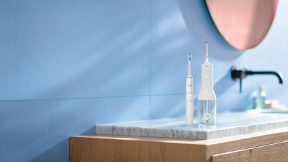 Philips Sonicare Cordless Power Flosser DiamondClean 9000 mutes dobuma irrigators, balts HX3886/41