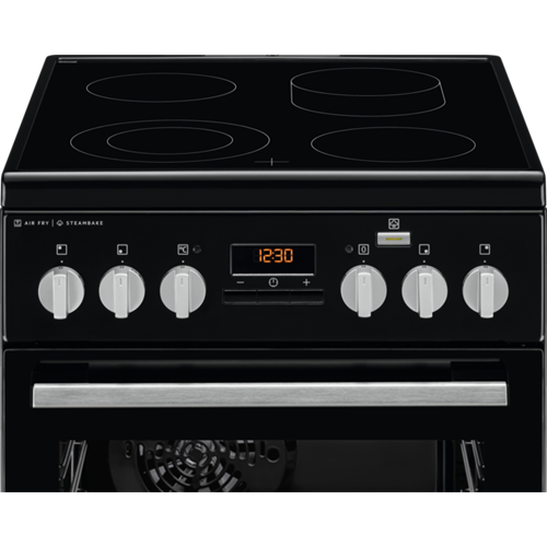 Electrolux elektriskā stikla keramikas plīts ar elektrisko cepeškrāsni, melna, 50cm LKR564200K