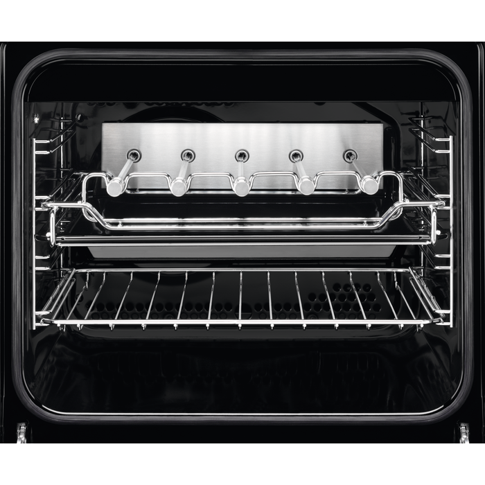 Electrolux 500.sērijas elektriskā plīts ar elektrisko cepeškrāsni, balta, 50cm LKR540202W