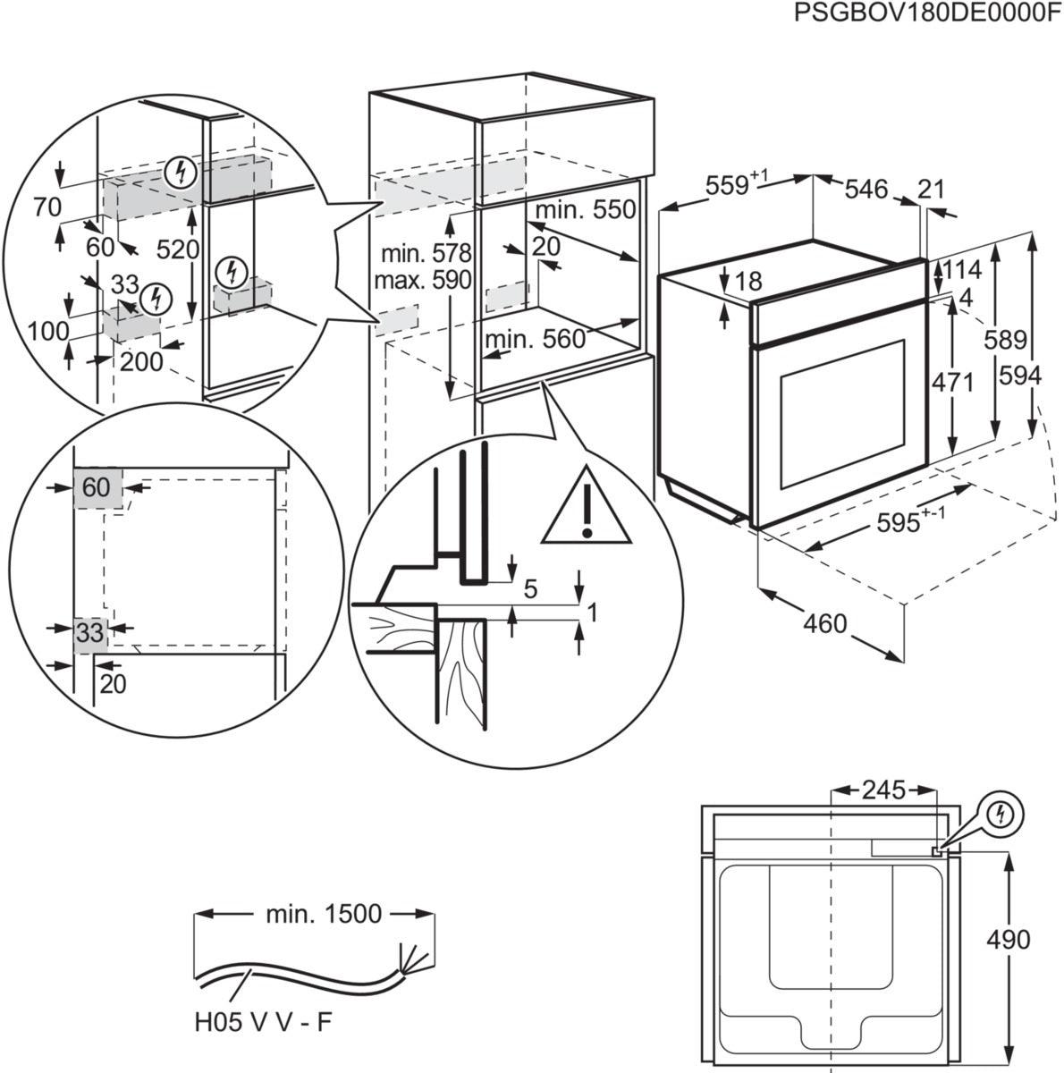 Iebūvējamā cepeškrāsns ELECTROLUX EOB7S31Z - DomoTehnika
