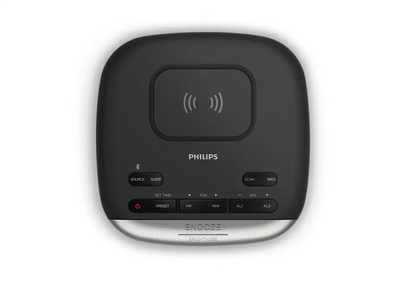 PHILIPS Radio pulkstenis, melns TAR7606/10