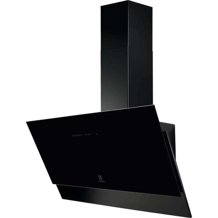 Electrolux skursteņa tipa nosūcējs, 90 cm, melns LFV419K