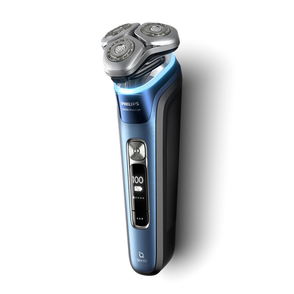 PHILIPS i9000 Prestige Ultra Elektroskuveklis mitrai/sausai skūšanai (lādējams), Mystic Aqua XP9201/33
