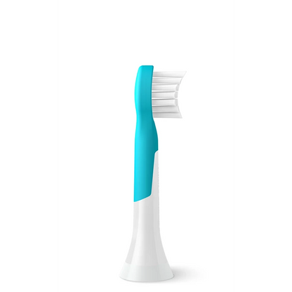 PHILIPS Sonicare for Kids Mini zobu birstes uzgalis, 2 gab,3+, Balta/ciāna HX6032/90