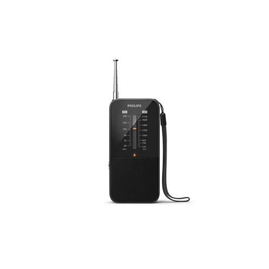 PHILIPS portatīvais kabatas izmēra radio, melns TAR1509/00