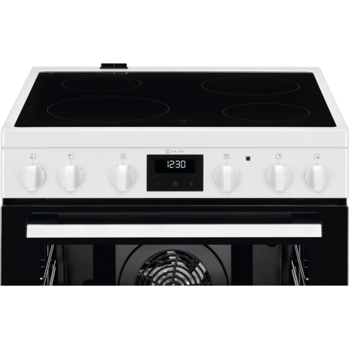 Electrolux elektriskā plīts ar elektrisko cepeškrāsni, balta, 59.6cm LKR64021AW
