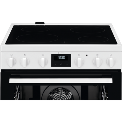 Electrolux elektriskā plīts ar elektrisko cepeškrāsni, balta, 59.6cm LKR64021AW