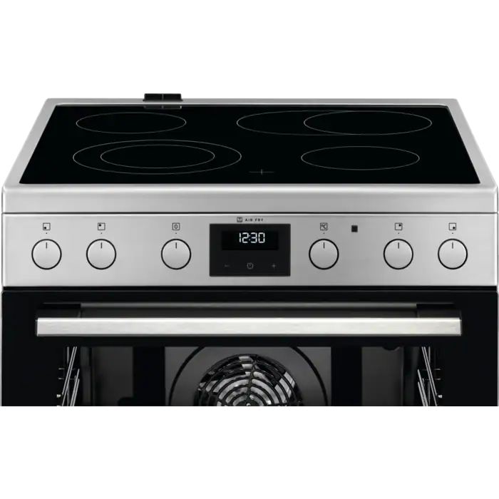 Electrolux elektriskā plīts ar elektrisko cepeškrāsni, nerūsējoša tērauda LKR64020AX