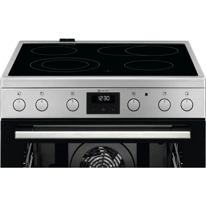 Electrolux elektriskā plīts ar elektrisko cepeškrāsni, nerūsējoša tērauda LKR64020AX