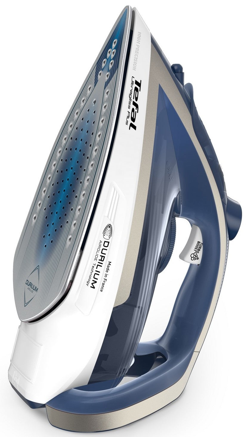 TEFAL Ultragliss Plus tvaika gludeklis, 2800W, zila/balta FV6812