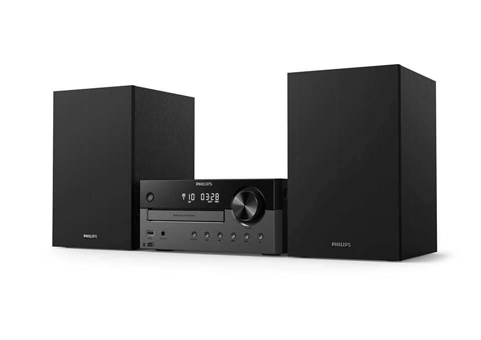 PHILIPS Mikro mūzikas sistēma ar Bluetooth, DAB+, melna TAM4505/12
