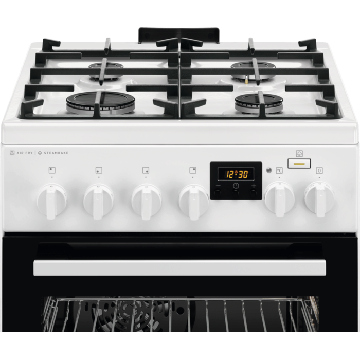 AEG gāzes plīts ar elektrisko cepeškrāsni CKB56490BW