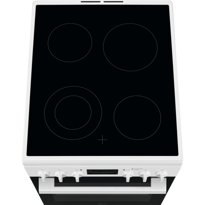 Electrolux elektriskā plīts ar elektrisko cepeškrāsni, 50cm, balta LKR560200W