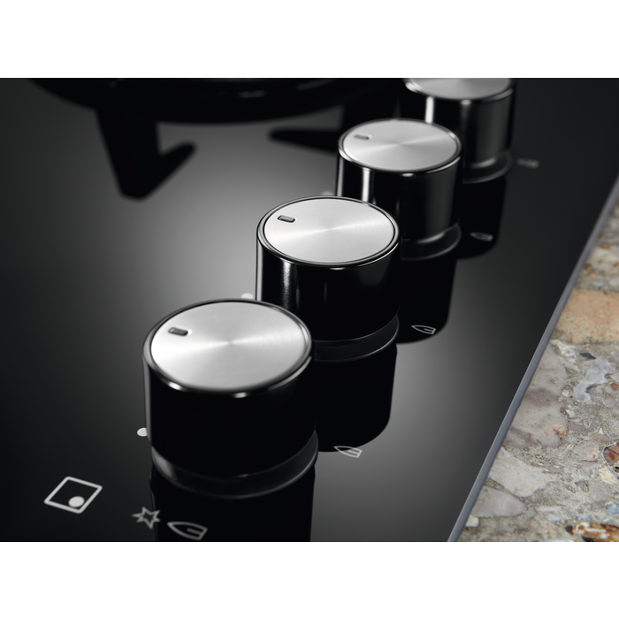 Electrolux stikla gāzes plīts virsma, iebūv., 60cm KGG6456K