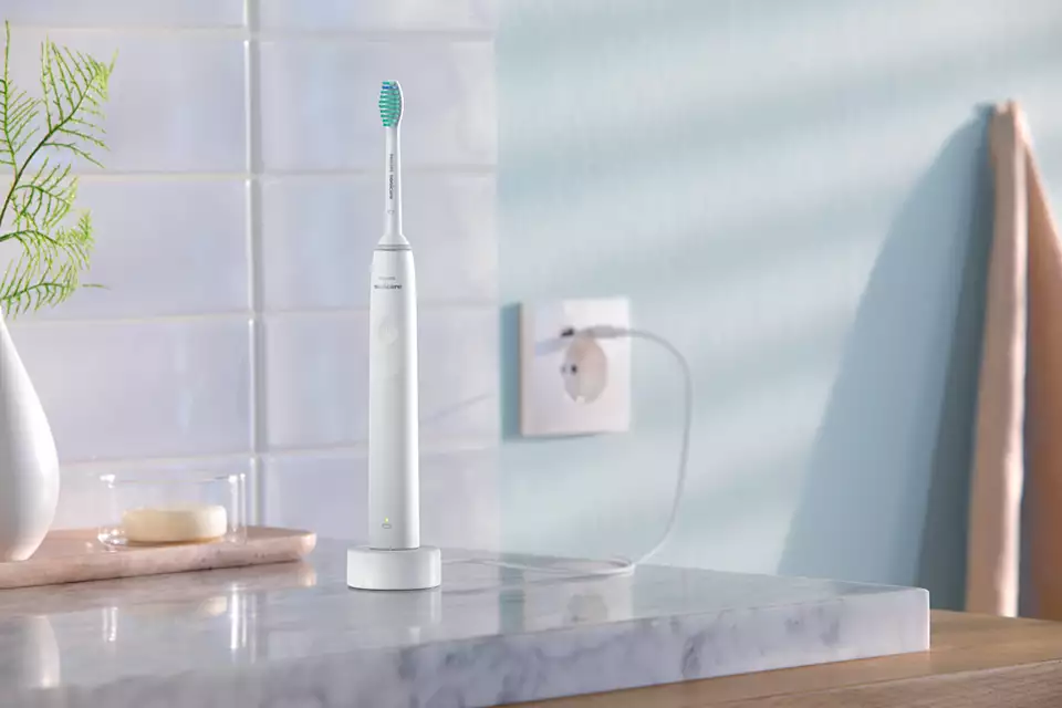 PHILIPS 2100 Sonic elektriskā zobu birste,  balta HX3651/13