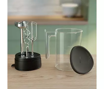 PHILIPS 5000 series Jaudīgs 500W rokas mikseris trīs vienā, melns HR3781/20