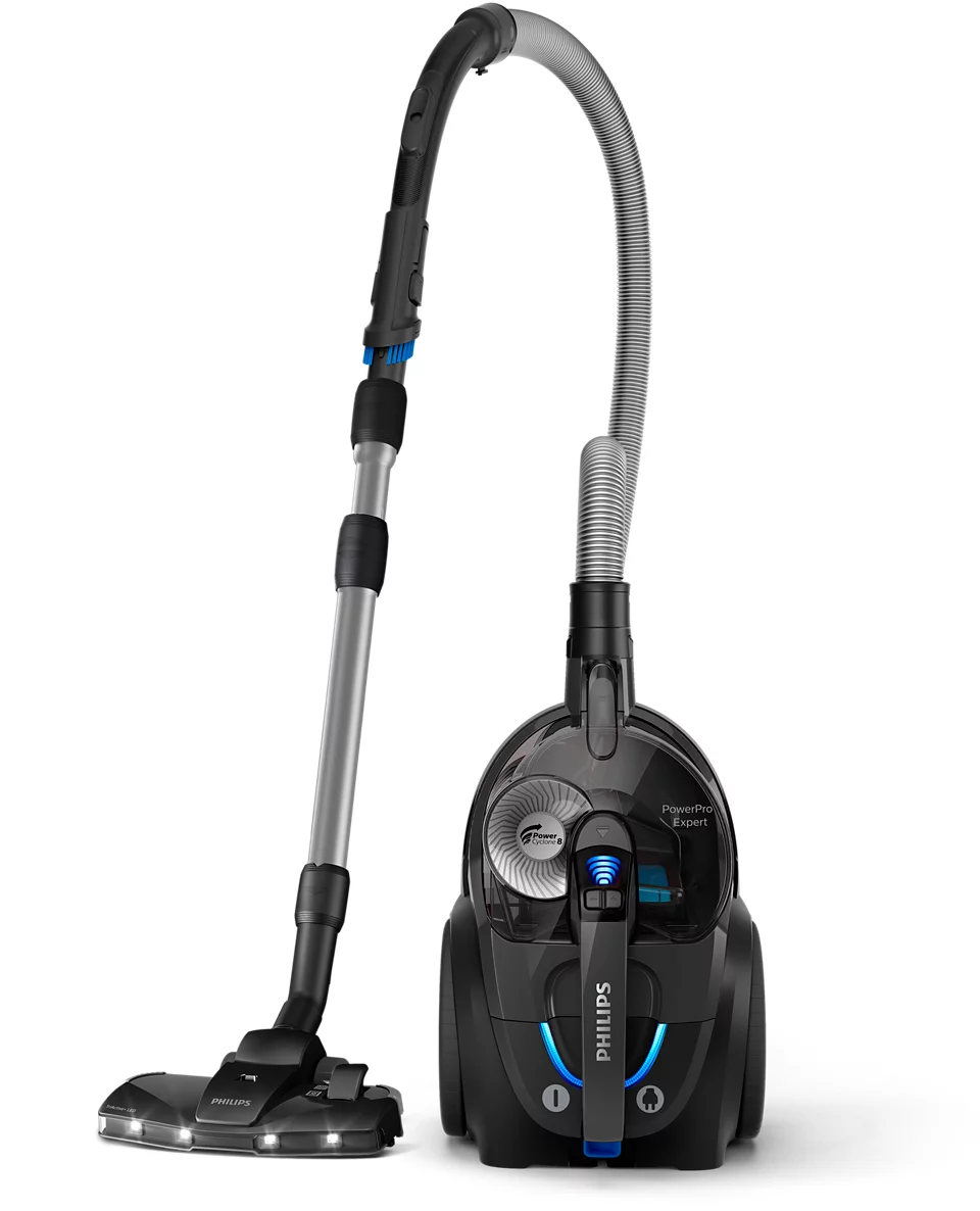 PHILIPS PowerPro Expert Bagless bezmaisa putekļsūcējs, (melns) FC9747/09