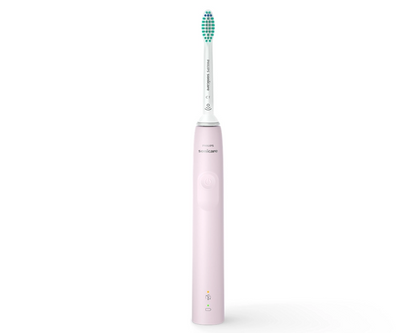 PHILIPS 3100 Sonic elektriskā zobu birste 2 gab, rozā + melna HX3675/15