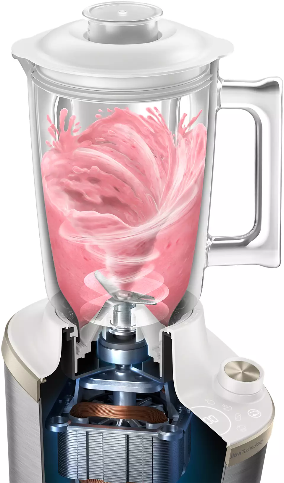 PHILIPS Daily Collection blenderis, 1500W, balts HR3760/01