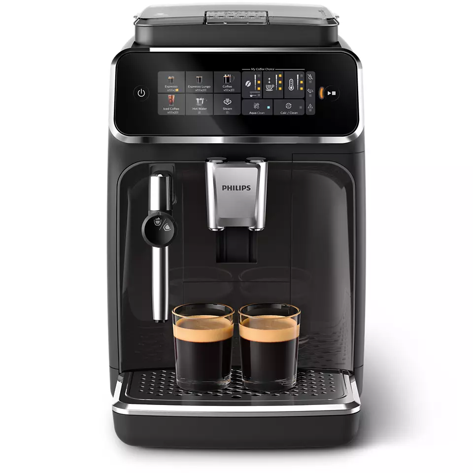 PHILIPS 3300 sērijas Espresso kafijas automāts, melns ar pelēku EP3324/40