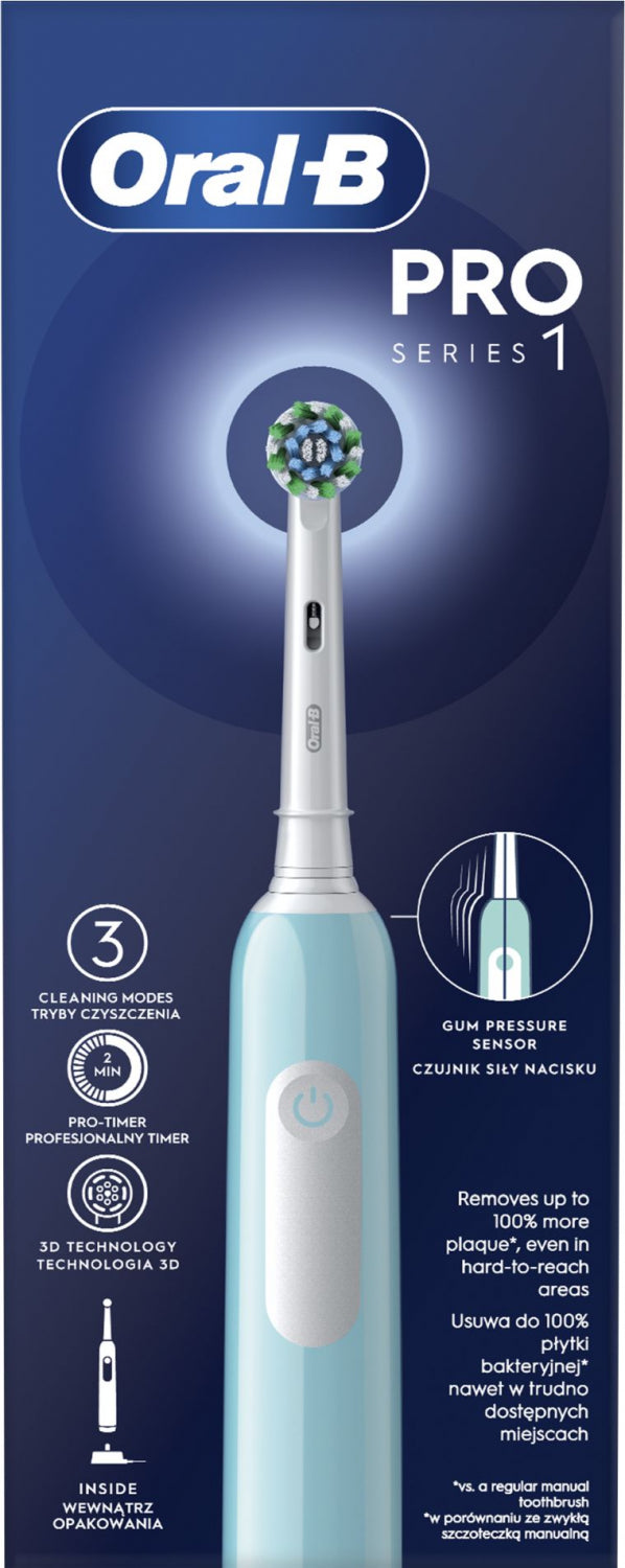 BRAUN el.zobu  birste Cross Action, zila D 305.513.3 Blue