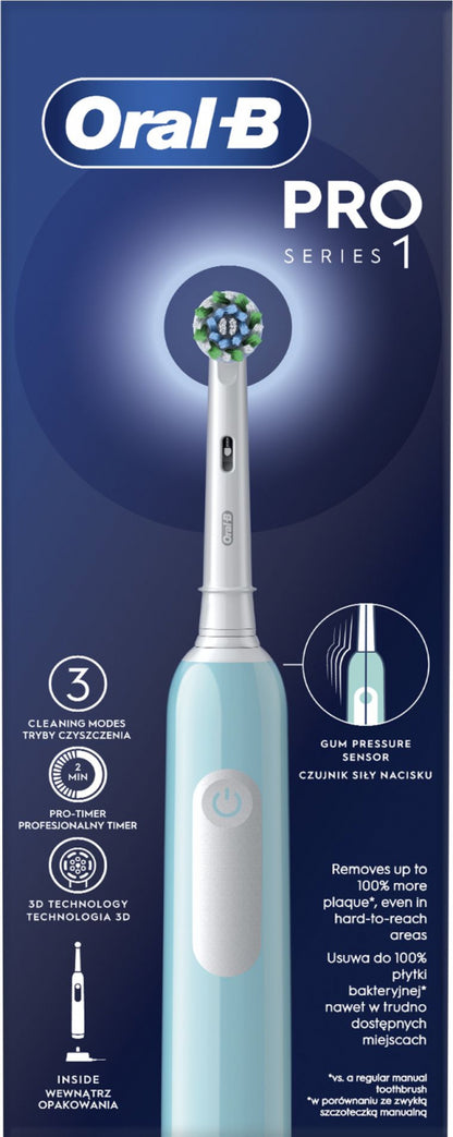 BRAUN el.zobu  birste Cross Action, zila D 305.513.3 Blue