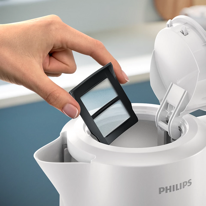 PHILIPS 3000. sērijas Basic tējkanna, 1.7L, balta HD9411/00