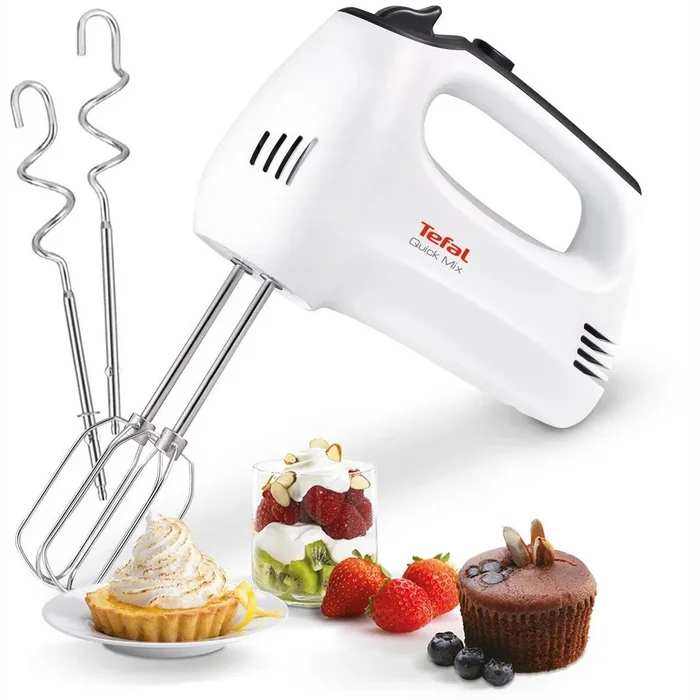 TEFAL mikseris Quick Mix, 300W+turbo, balts HT3101