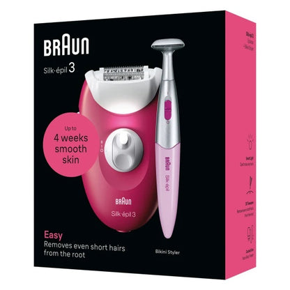 BRAUN Silk 3 epilators ar bikini trimmeri SE3-202
