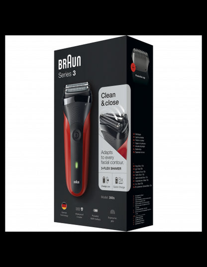 BRAUN el.skuveklis, sarkans 300S red