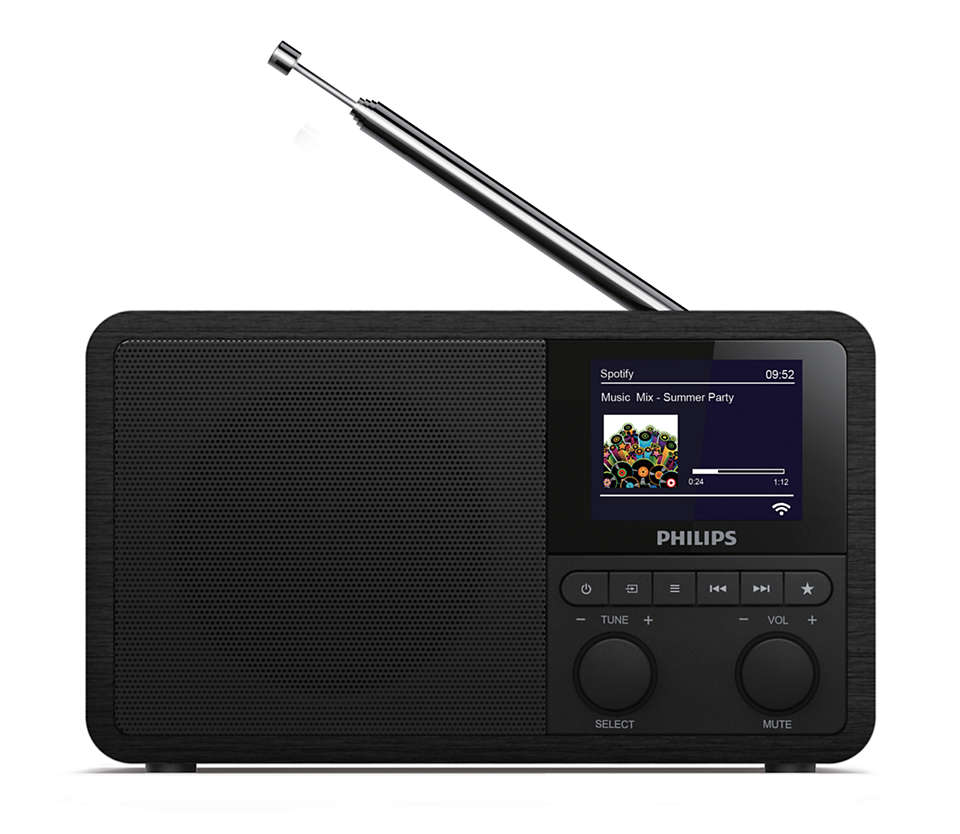 PHILIPS pulkstenis + internet radio, Spotify TAPR802/12