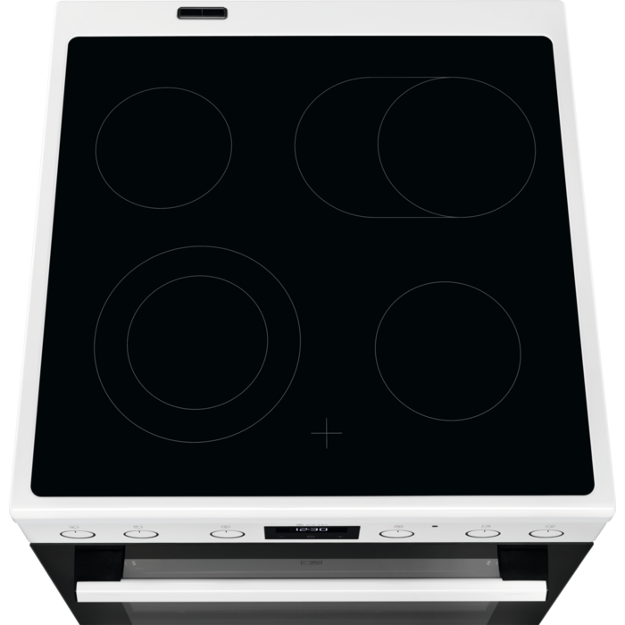 Electrolux elektriskā plīts ar elektrisko cepeškrāsni, balta LKR64020AW