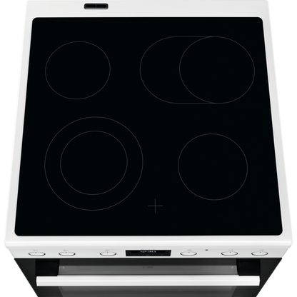 Electrolux elektriskā plīts ar elektrisko cepeškrāsni, balta LKR64020AW