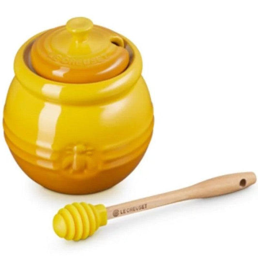 Pārtikas uzglabāšanas trauks LE CREUSET Medus pods 0,45L ar karoti 02028216