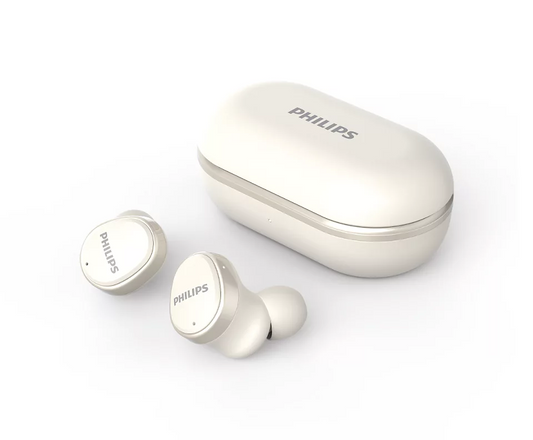 PHILIPS in-ear true bezvadu austiņas ar portatīvo uzlādes ietvaru, baltas TAT4556WT/00