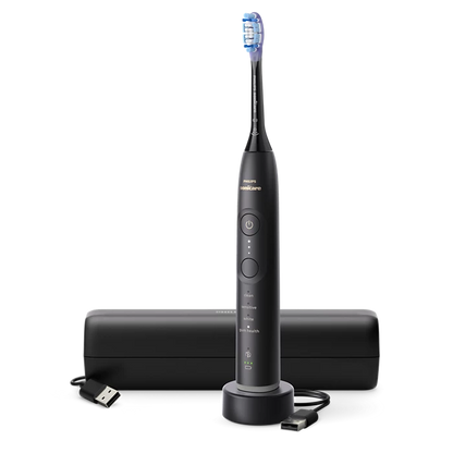 PHILIPS 7100 Sonic elektriskā zobu birste, melna HX7421/01