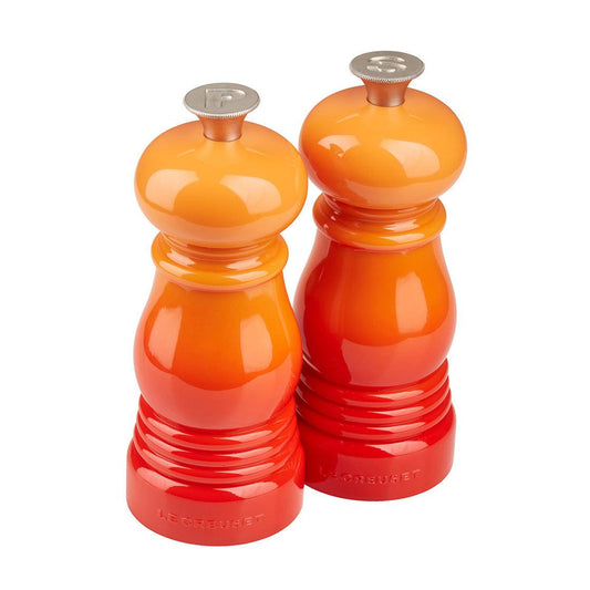 Sāls un piparu dzirnaviņas LE CREUSET Salt & Pepper Set 11 cm orange 02016562 - DomoTehnika