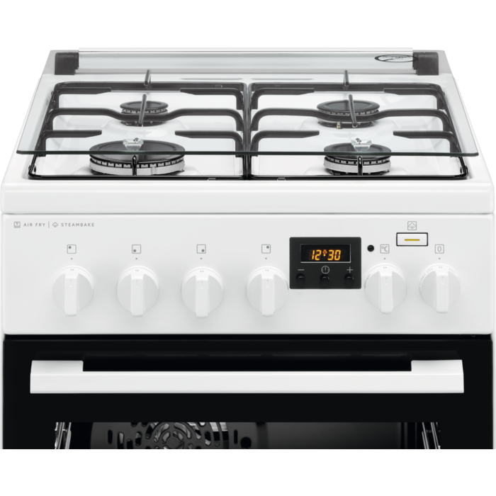 Gas stove with electric oven ELECTROLUX LKK560205W
