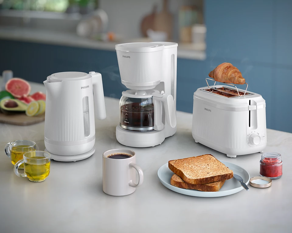 PHILIPS 3000. sērijas Basic tējkanna, 1.7L, balta HD9411/00