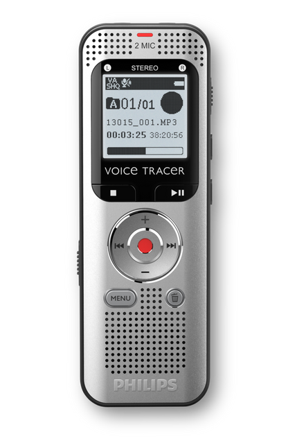 PHILIPS diktafons, 8GB, sudraba DVT2010
