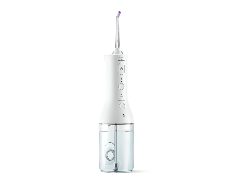 Sonicare Cordless Power Flosser 3000 mutes dobuma irrigators, balts HX3826/31